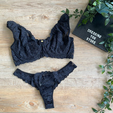 Load image into Gallery viewer, NICK UNLINED LACE SET - BLACK
