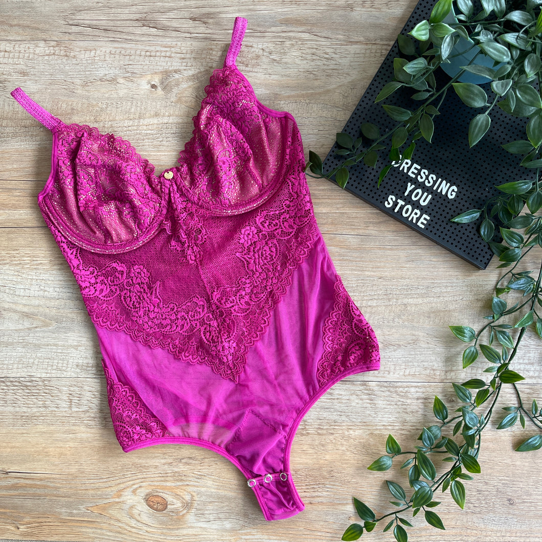 BODYSUIT LACE ANTONELLA - MARSALA